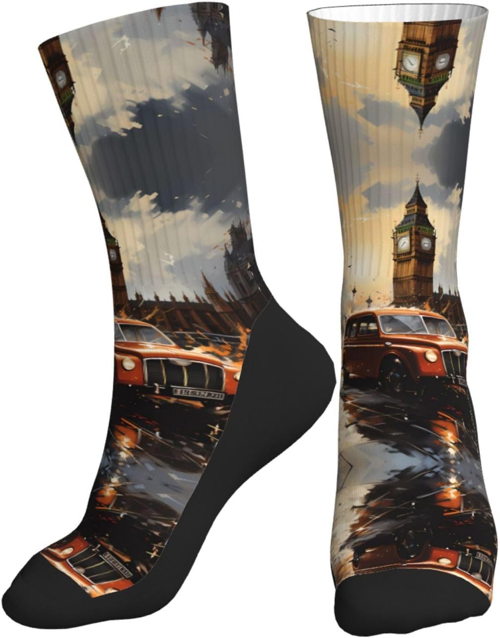 Chaussettes de sport – hauteur mi-mollet, antidérapant