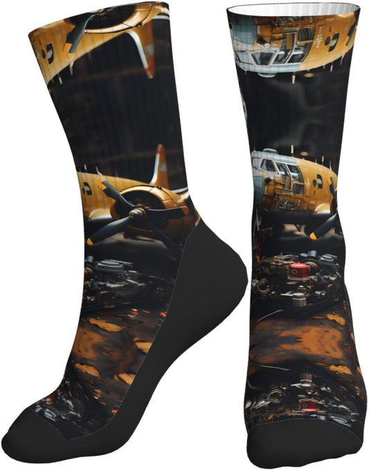 Chaussettes de sport – hauteur mi-mollet, antidérapant